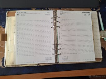 Diář Filofax Saffiano - limitovaná edice Gold 2018 - 4