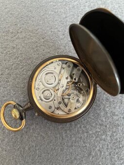 Velké kapesní hodinky v oceli 6,5 cm. - 4