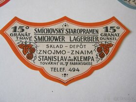 koupím staré pivní etikety před rokem 1948 - 4