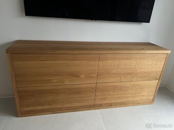 Celomasivní dubová komoda 4cm masiv - 4