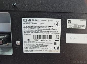 Prodám DTG/ DTF tiskárnu na textil EPSON SC-F2100 - 4