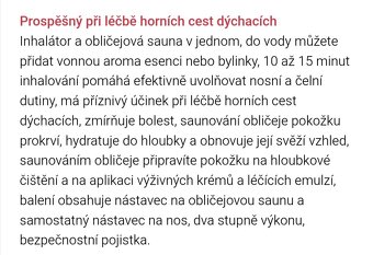 inhalátor a obličejová sauna - 4