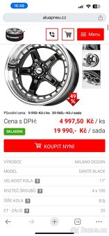 Milano Design Dante Black 4x100 r17 - 4