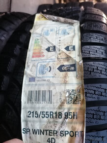 Zimní pneu=215/55 R18=WINTER SPORT 4D=NOVÉ - 4