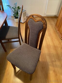 Oválný stůl a 6 židlí - 4