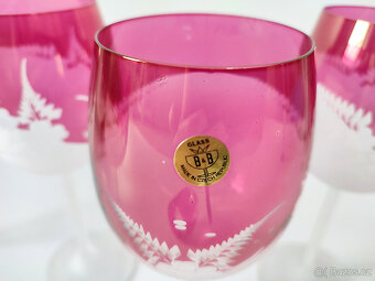 Sklenice, skleničky vyšší,nepoužívané Made in Czech republic - 4