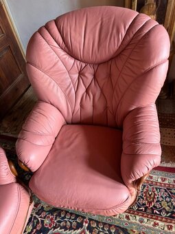 Italská kožená sedačka 3+1+1, 4667 - 4