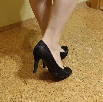 Dámské černé lodičky vel. 39 - 4