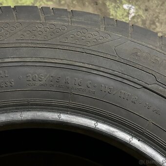 Letní pneu 205/75 R16C 113/111R Continental 5,5-6mm - 4