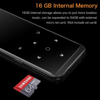 MP3 přehrávače MIBAO 16 GB a další MP3 bronzové barvy - 4