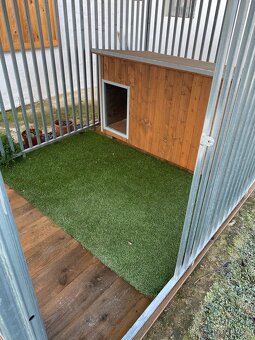 Kotec na psa včetně zateplené boudy nové nepoužité - 4