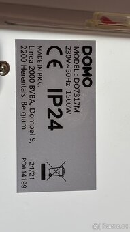 Infrazářič DOMO 1500W - 4