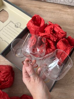 Foukané skleničky na brandy, rum, koňak - 4