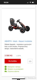 Šlapací motokára Abarth - 4