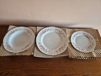 Talířová sada motiv růžičky Bernadotte - 4