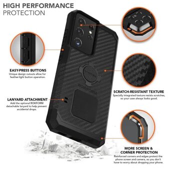 Rokform Kryt Rugged pro Samsung Galaxy S21 Ultra, černý - 4