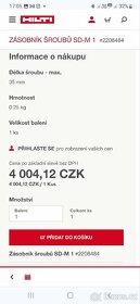 HILTI ZÁSOBNÍK ŠROUBŮ SD-M 1
- 4