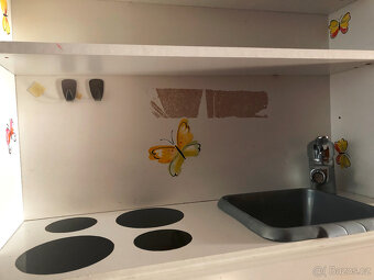 Dětská dřevěná kuchyňka, včetně nádobí - 4