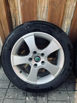Originál alu kola Škoda R16 5x112 ET50 + Zimní pneu - 4