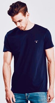 Gant navy blue crew neck t-shirt - 4