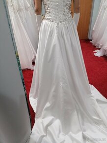 Svatební šaty velikost 38-42, Alfred Angelo. Super stav - 4