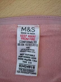 Růžový spací pytel bez rukávů pro holčičku vel. 69 - 4