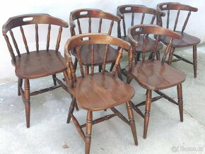 Dřevěné židle - křesílka - 4