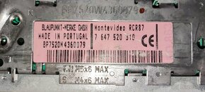Autorádio Blaupunkt Montevideo RCR 87 - 4