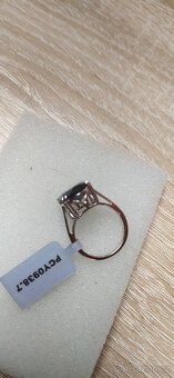 Prodám nový stříbrný prsten s černým spinelem vel.54mm - 4