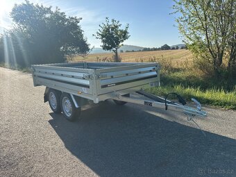 Přívěsný vozík nebrzděný do 750kg , dvě nápravy 2x 750kg - 4