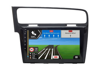 10" VW GOLF 7 black, silver - ANDROID 14 - GPS autorádio - 4