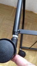 Vozík, pojízdný stojan, kolečka, pod počítač, PC, kovový - 4
