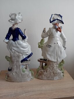 Vysoké porcelánové figury - 4
