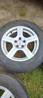 Alu kola 5x100 R15 s letními pneu - 4