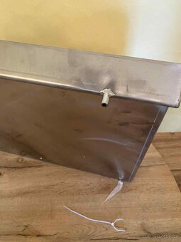 Grilovací deska z nerezové oceli 45 x 40 cm - 4