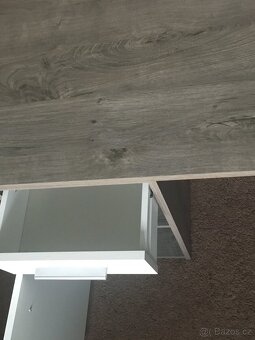 Psací stůl 60x110 bílá/beton - 4