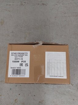 Infra zářič- topidlo Titan Super Power 1500W - 4
