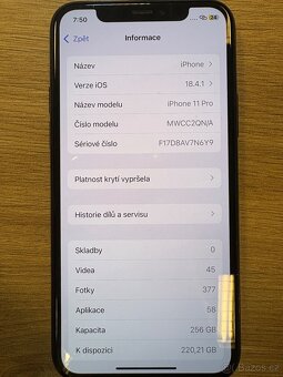 iPhone 11 Pro, použitý, kapacita baterie 96% - 4