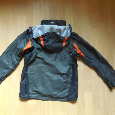 dámská SALEWA tm.šedá bunda, šustka ,kapuce jaro S/38-M - 4