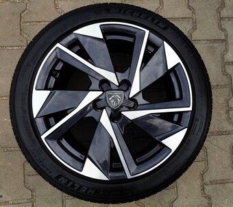 Alu kola originál Peugeot 308 5x108 R17 KRÁSNÁ TOP SADA - 4