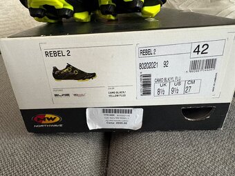 Nové cyklistické tretry Northwave rebel 2 vel 42 - 4
