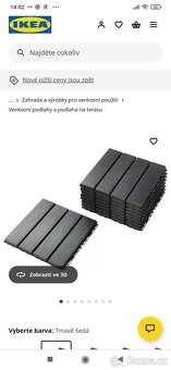 Podlahová krytina IKEA komplet na 10,8 m2 plochu. - 4