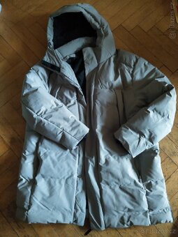 Delší teplá pánská prošívaná bunda s kapucí C&A, vel. XL - 4