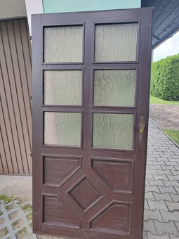Vchodové dřevěné dveře - 4