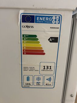 Prodám chladničku s mrazícím prostorem Goddess RSB085GW9 - 4