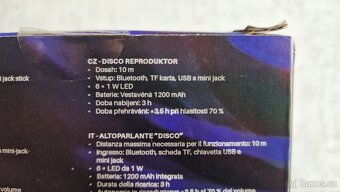 Disco Bluetooth reproduktor na dálkové ovládání - 4