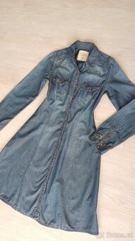Riflové/ džínové šaty zn. H&M - 4