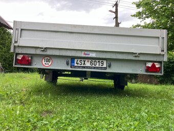 Přívěsný vozík za auto - brzděný - 4