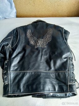 Pánská Kožená Bunda Křivák Eagle vel.XL - 4