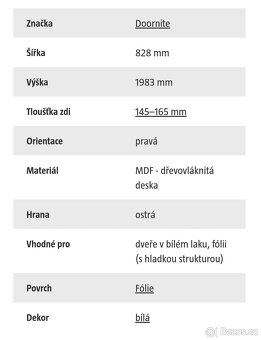 Interiérové dveře a zárubeň 80 - 4
